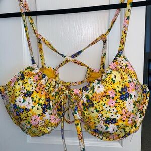 Floral swim top